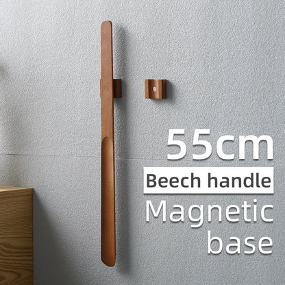 Eco Premium Magnetic Shoehorn - Long Handle Reforestation Wood