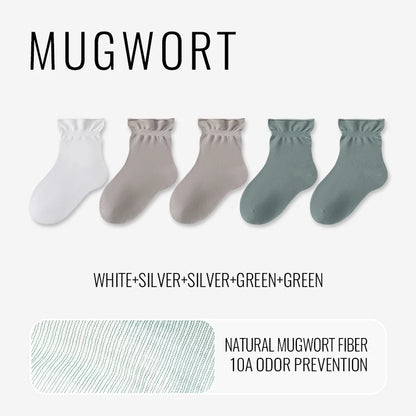 Mugwort Cooling Sleep Socks - 5 Pairs | Natural Herbal Comfort for Deep Relaxation & Better Sleep
