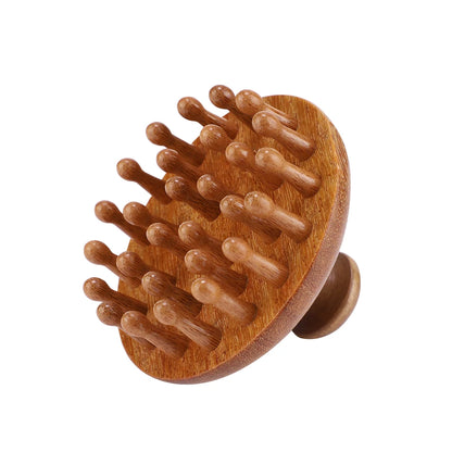 AuraComb™ Classic - Natural Sandalwood Therapeutic Comb | Traditional Massage & Wellness