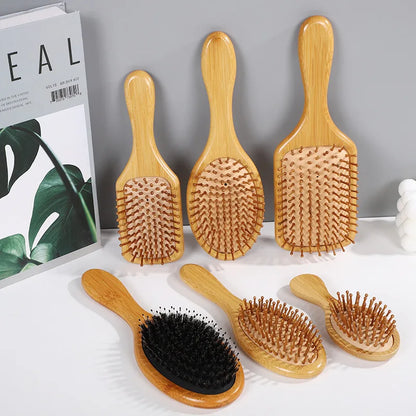 BambooFlow™ - Natural Bamboo Massage Hair Brush | Reduces Hair Loss & Stimulates Growth
