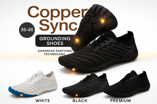 CopperSync Grounding Shoes - Advanced Earthing Technology