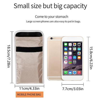 Premium Faraday Signal Blocking Bag - Cell Phone & Key Fob Protection