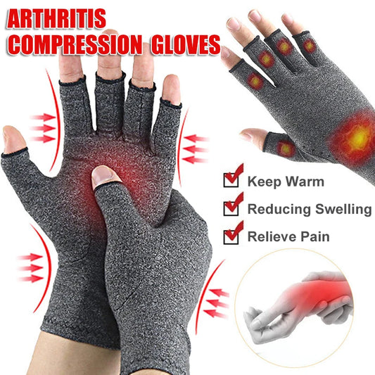 Guantes cómodos sin dedos para aliviar el dolor de manos