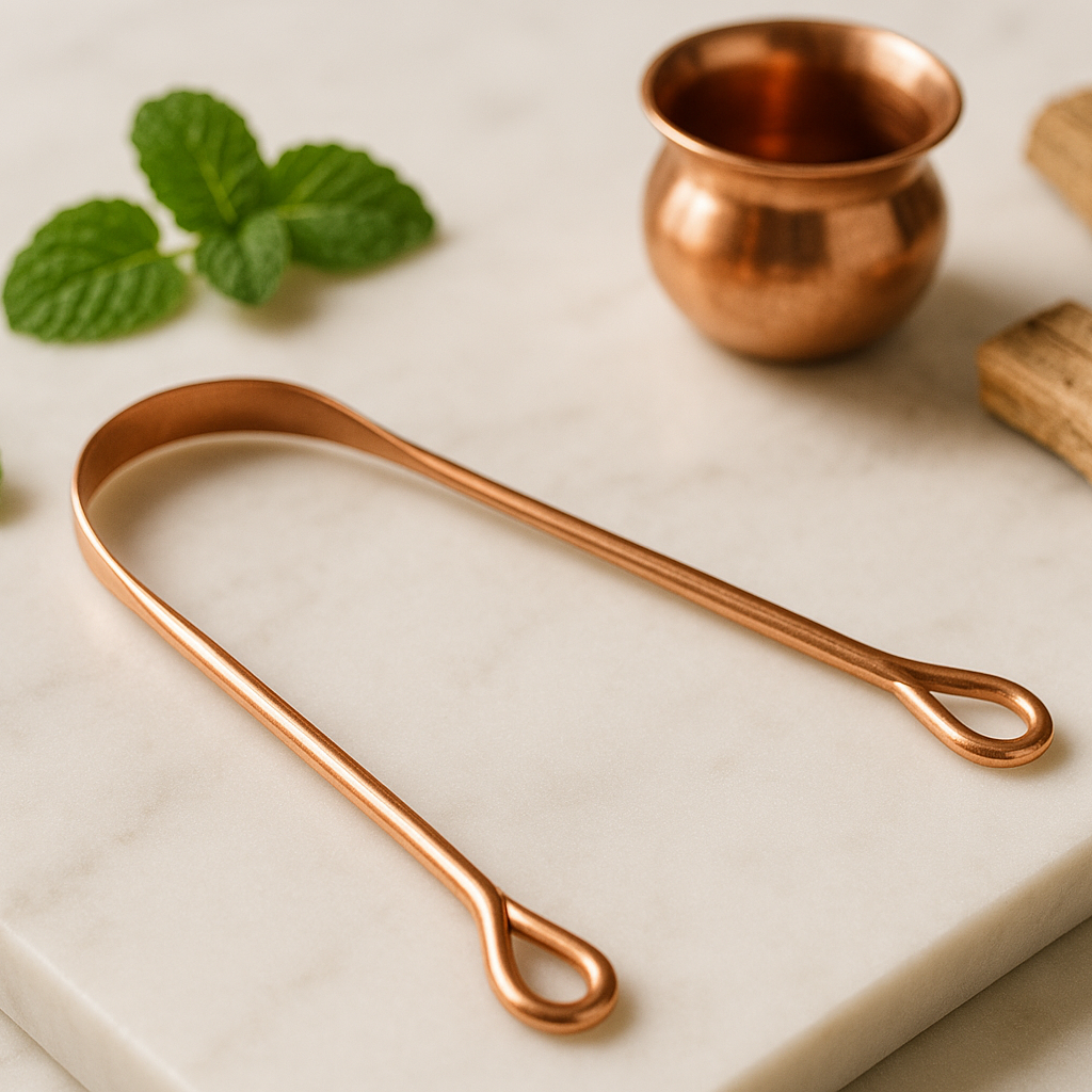 AyurCopper Pure Copper Tongue Scraper Product