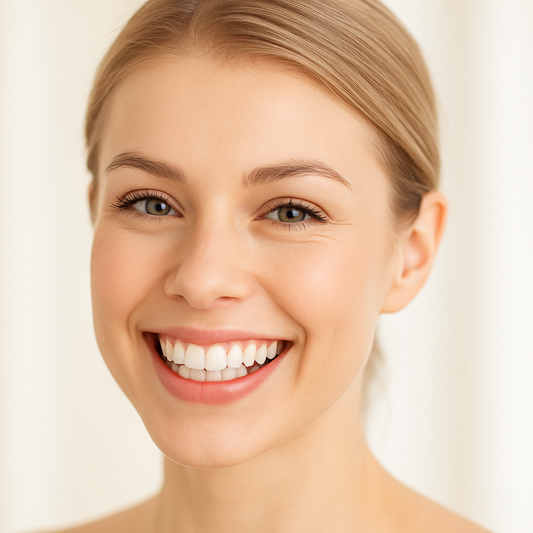 Sorriso radiante e confiante